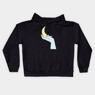 The moon in my hand. Kids Hoodie